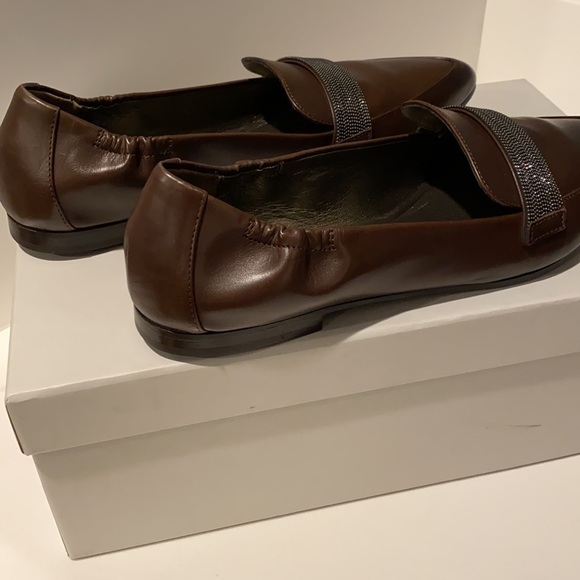 Brunello Cucinelli Monili Embellished Pointed Toe Loafer - Picture 6 of 7